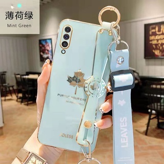 เคสโทรศัพท์มือถือ พร้อมสายคล้องมือ หรูหรา สําหรับ Samsung Galaxy A21S A20S A02S A10S A11 A50 A50S A71 A51