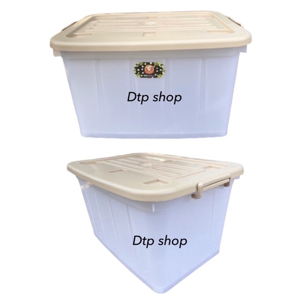 ▥№กล่องพลาสติกมีล้อ 100ลิตร‼️6 ล้อ ลังพลาสติก ใบใหญ่ แข็งแรง