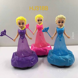 （HJ318B）ของเล่นเอลซ่า มีไฟมีเสียงเพลง ของเล่นเด็ก
