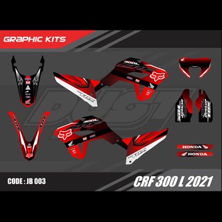 สติ๊กเกอร์วิบาก Honda CRF 300L 2021ทั้งคัน Graphic kit สติ๊กเกอร์เคลือบเงา สุดคุ้ม