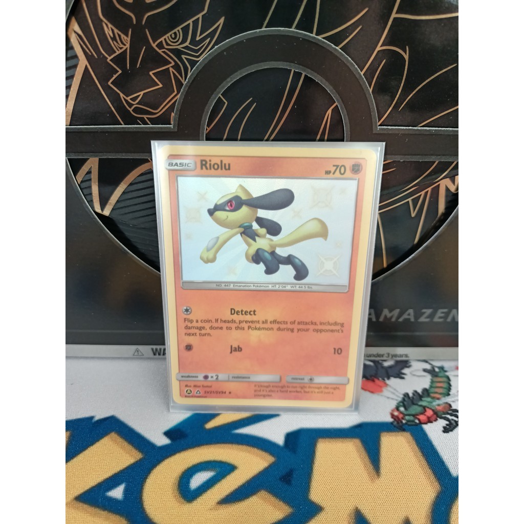 Pokemon Card "Riolu Shiny SV21/94" ENG Hidden Fates