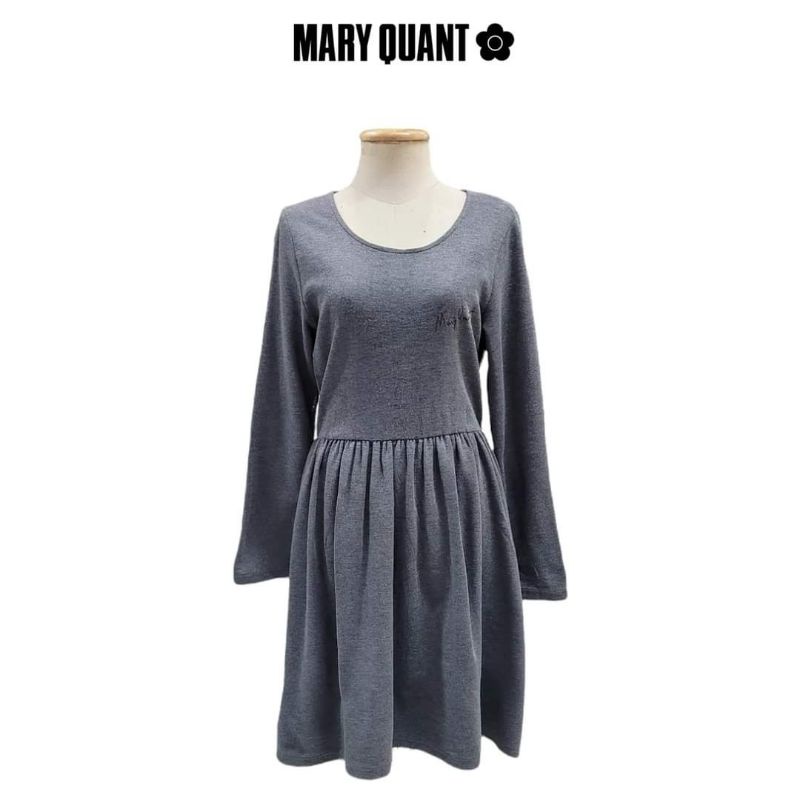 Mary Quant Long Sleeve Smocked Dress
