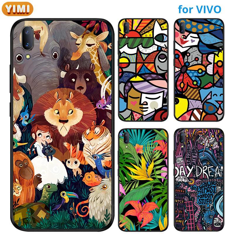 เคส VIVO Y02 Y16 Y02S Y20 Y20S Y20T Y12A Y12S Y20SG Y01 Y15A Y15S Y20I Y21S Y3S T1 T1x Y33T Y21T 5G Y33s Y21 2021 Y12 Y17 Y15 Y11 Y11D Y12i Y19 มือถือสำหรับเคสโทรศัพท์มือถือลายสัตว์ป่าสําหรับ