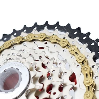 VG Sports โซ่จักรยาน 6 7 8 9 10 11 ความเร็ว 116 Links Half Hollow น้ำหนักเบาจักรยานสำหรับ MTB Mountain Road Bike อุปกรณ์เสริม