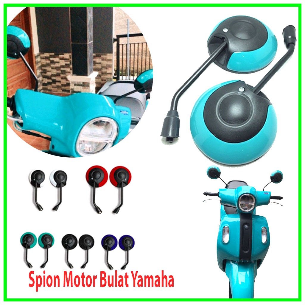 กระจกมองหลังรถจักรยานยนต์ Yamaha Fazzio Fino Round - Fazzio กระจกมองหลังรถจักรยานยนต์ - กระจกมองหลังรถจักรยานยนต์ทรงกลม