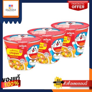 นิสชินมินิคัพรสหมูแดง 40ก.X3NISSIN MINI CUP MOO DANG 40G.X3