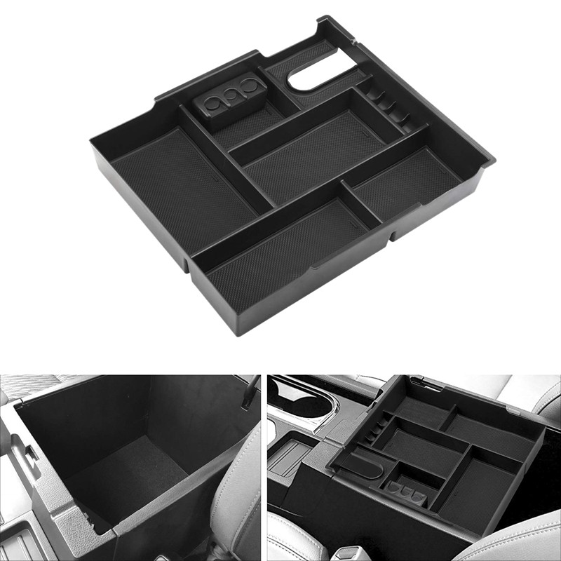 For Toyota Tundra 2014-2019 Center Console Organizer Armrest Storage Box Tray x1