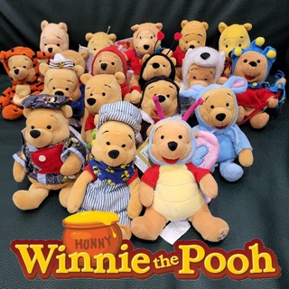 ตุ๊กตาหมีพูห์ พูห์ พู หมีพู Pooh ก้นเม็ดถ่วง WinnieThe Poo ลิขสิทธิ์นำเข้าจากญี่ปุ่น ขนาด 6-7 นื้ว