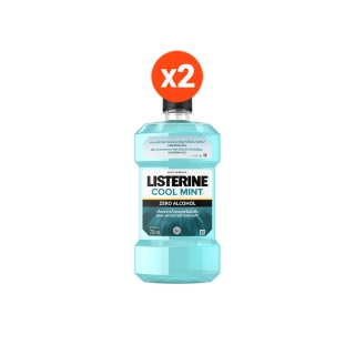 โปรโมชั่น Flash Sale : [ขายดี] Listerine ลิสเตอรีน น้ำยาบ้วนปาก คููลมินต์ ซีโร่ 750มล. แพ็คคู่