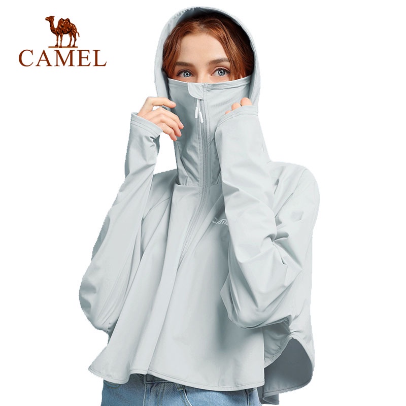 Camel เสื้อคลุมกีฬาผู้หญิง เสื้อคลุมกันแดด ป้องกัน UV