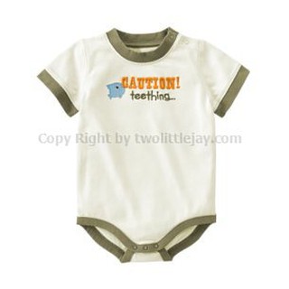 Gymboree Caution Teething Fish Bodysuit ไซส์ 18-24M ค่ะ [สินค้านำเข้า]