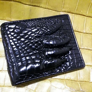 กระเป๋าสตางค์ หนังจระเข้แท้ กระเป๋าเงิน ผู้ชาย [CLASSIC Crocodile skin 100% Genuine] Mens wallet Made in Thailand