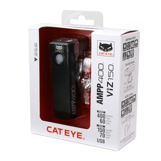 CATEYE ชุดไฟหน้า/ไฟท้าย AMPP400/VIZ150, HLEL084RC+TLLD800