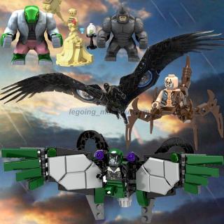 ของเล่นตัวต่อฟิกเกอร์ Leging Minifigures Endgame SpiderMan Far From Home Punisher Vulture Sandman สําหรับเด็ก