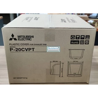 MITSUBISHI ฝาครอบท่อพัดลมระบายอากาศ รุ่น P-20CVPT ขนาด 8 นิ้ว