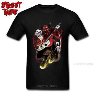 ขายดี!เสื้อยืด พิมพ์ลาย Rock Off Devil Punk Demon Guitar Player สําหรับผู้ชาย 525239S-5XL