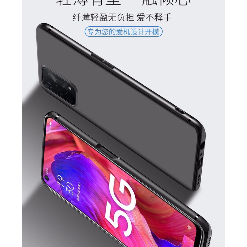 TPU CASE  OPPO A95 5G เคสซิลิโคนนิ่ม สวยและบางมากสีดํา [ TPU ]