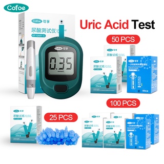 Cofoe ชุดทดสอบกรดยูริกอัตโนมัติ พร้อมแถบทดสอบ 25 50 100 ชิ้น…