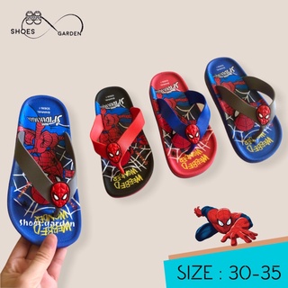 รองเท้าแตะเด็ก ลาย Spider Man น่ารัก ใส่สบาย น้ำหนักเบา size 30-35 พร้อมส่ง