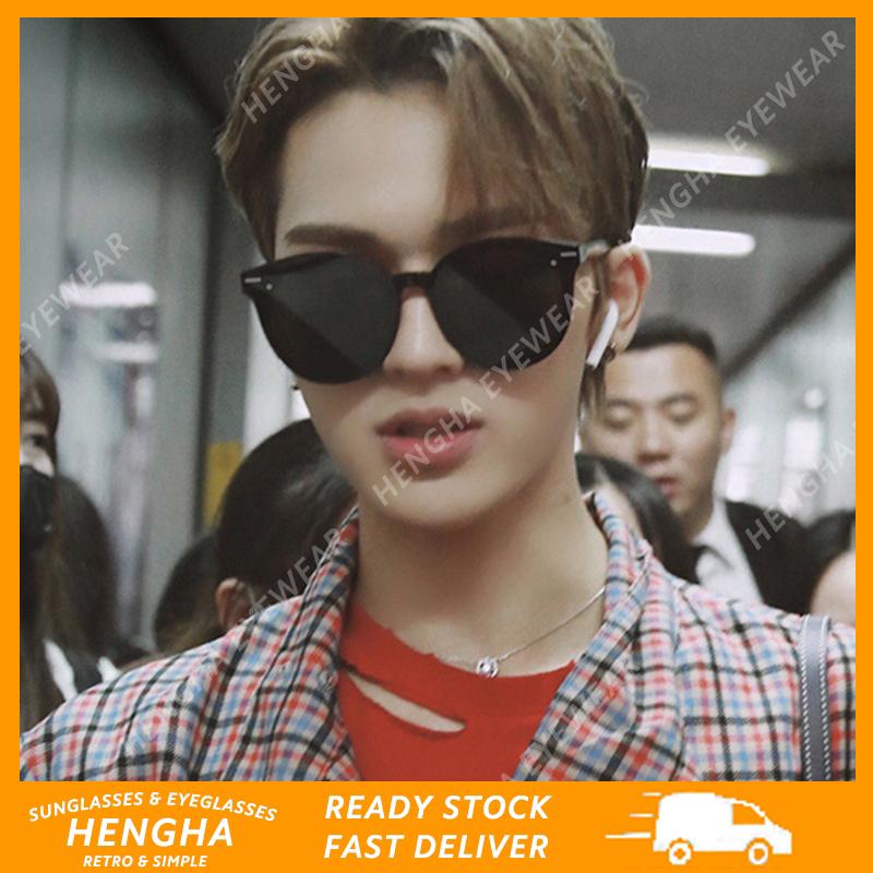 【HENGHA】แฟชั่นเกาหลีลูกอมสี Retro แมวตาผู้หญิง / ผู้ชายแว่นกันแดด