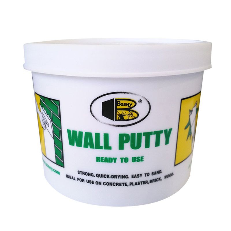 Bosny Wall Putty B219 เคมีโป้วผนัง วอลพัตตี้ อุด รอยร้าว รูพรุน คอนกรีต ปูน ไม้ กระเบื้อง ตราบอสนี่