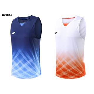 ใหม่ Yonex เสื้อยืดแขนกุด ลายเครื่องแบบแบดมินตัน YY สําหรับผู้ชาย และผู้หญิง 2021