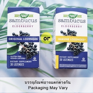 Sambucus Immune Standardized Elderberry 30 Lozengesเม็ดอม (Natures Way) อัลเดอร์เบอร์ร