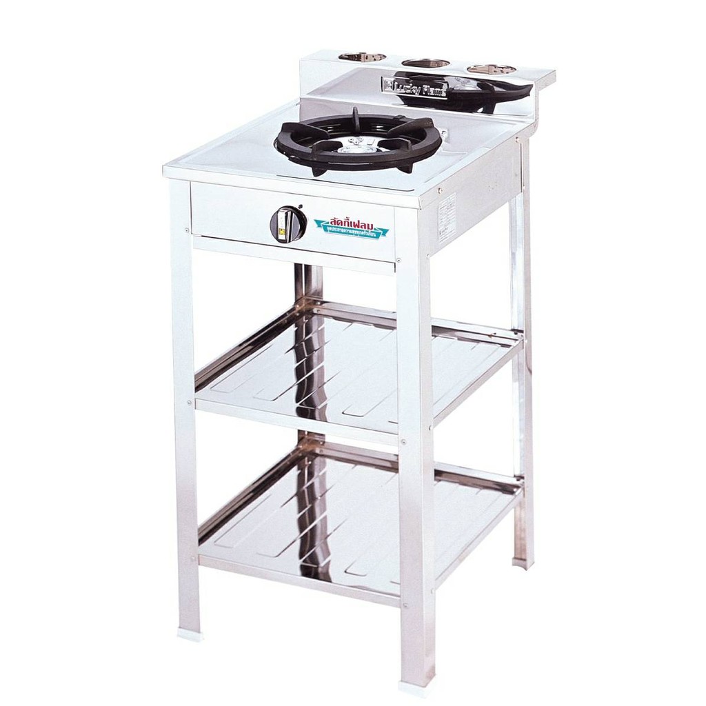 AT 502R เตาแก๊สลัคกี้เฟลม1หัวเตาสแตนเลส