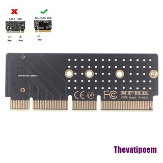 【THAM】อะแดปเตอร์ฮาร์ดไดรฟ์ M.2 Nvme Ssd เป็น Pcie Card M2 Key M X4X8X16