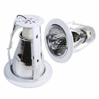 Downlight โคมไฟ ดาวไลท์ ดาวไลท์ฝังฝ้า E27 รุ่น E27 A4002 - WH สีขาว 2 อัน