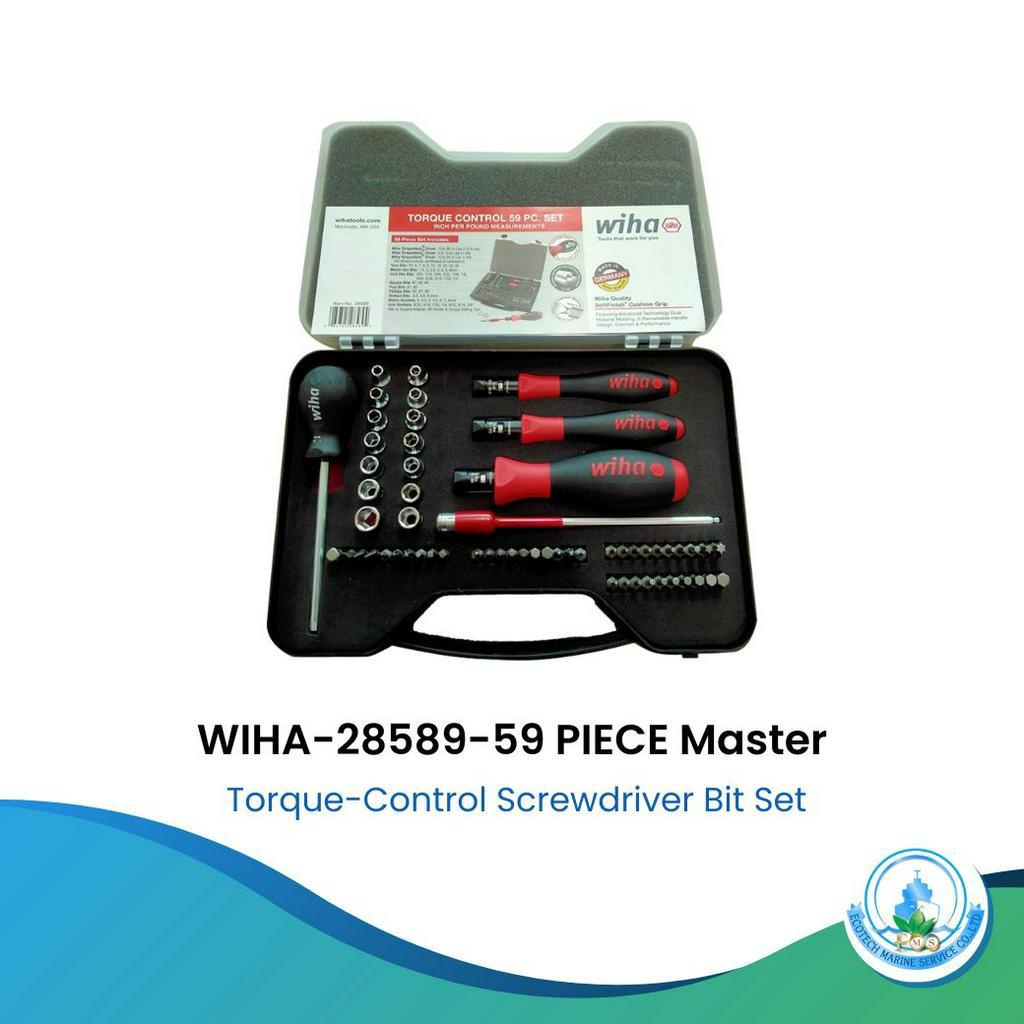WIHA-28589-59 PIECE Master Torque-Control Screwdriver Bit Set