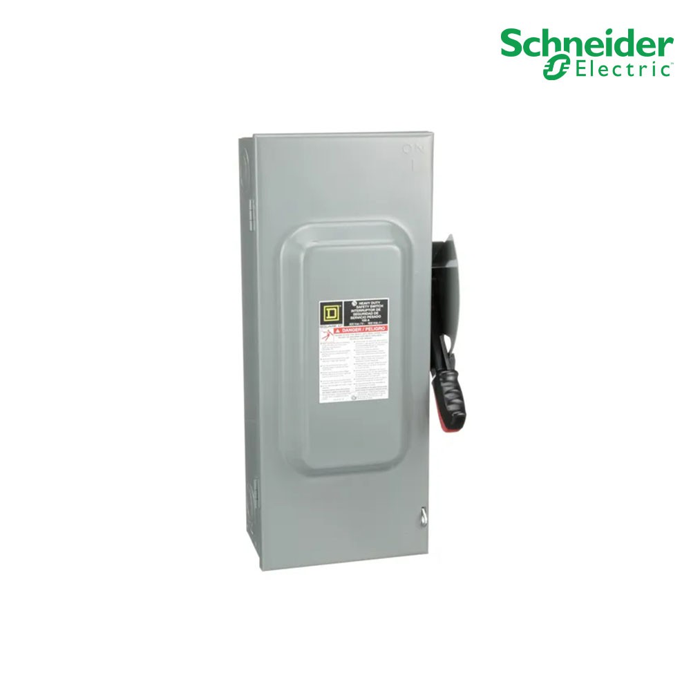 Schneider - Safety Switch 100 แอมป์ สำหรับไฟ 3 เฟส - 600V Heavy Duty 600VAC แบบสามารถติดตั้งฟิวส์ได้