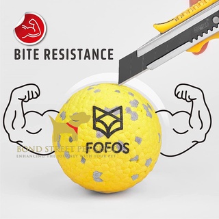 ลูกบอลน้องหมา ทนมาก กรรไกรตัดไม่ขาด สำหรับสายแทะ สายกัด Fofos Bounce The Amazing Ball