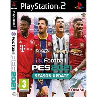 แผ่นเกมส์ PES2021 คาวานี่ ย้ายมาแมนยูแล้ว PS2 Playstation 2 คุณภาพสูง ราคาถูก