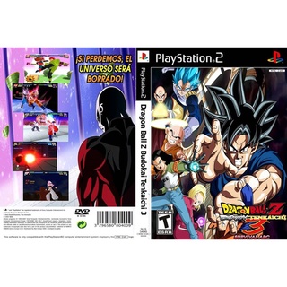 แผ่นเกมส์ PS2 Dragon Ball Z Budokai Tenkaichi 3 Version Latino Mod Universo DB 2021   คุณภาพ ส่งไว (DVD)