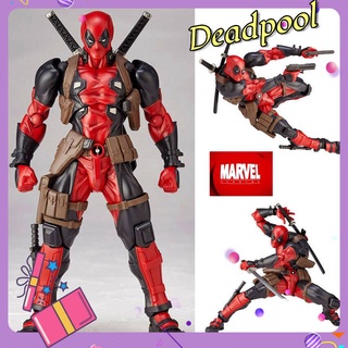 Dead Waiter Deadpool ใบหน้าที่เคลื่อนไหวและเปลี่ยนแปลงได้ Boxing Model X War ตำรวจ Humanoid ตุ๊กตา ของเล่น Gift