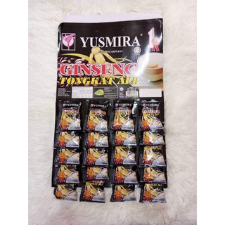 กาแฟนมแพะ ผสม ตงกัสอาลี ยัสมีร่า 20 ซอง Kopi Yusmira Ginseng Tongkat Ali 20 sachets