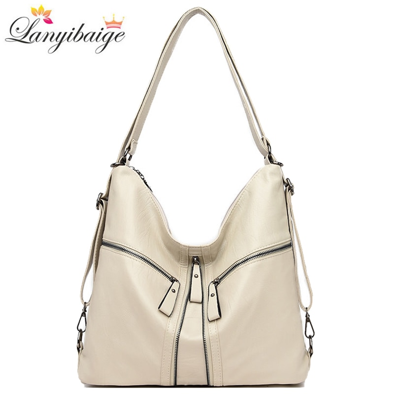 White Leather Handbags Casual Crossbody Bags For Women 2020 Luxury Handbags Women Bags Designer