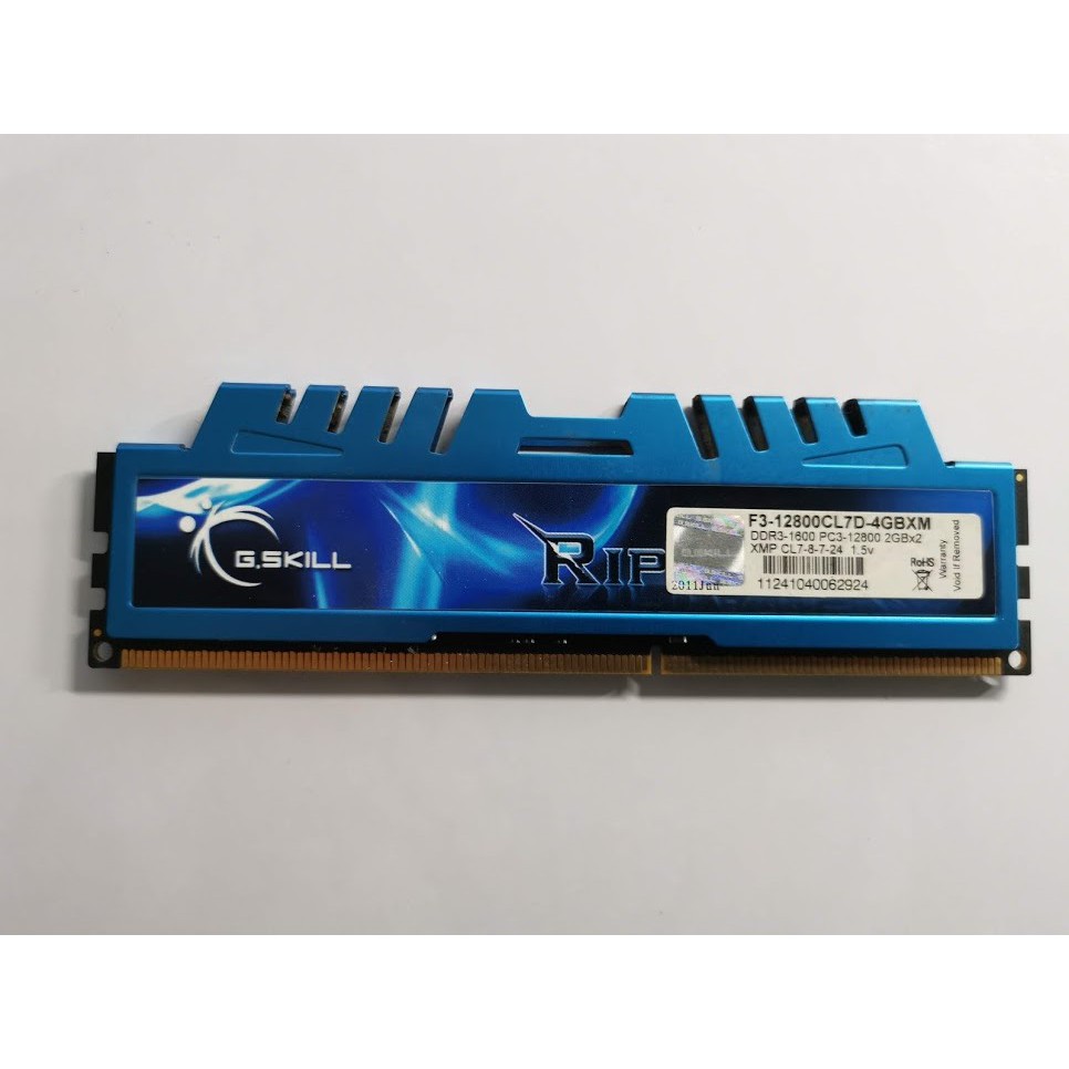 G.Skill Ripjaws F3-12800CL7D DDR3 - 2 GB - DIMM 240-pin - 1600 MHz / PC3-12800