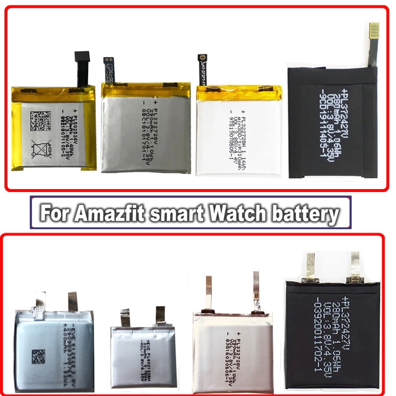 For Amazfit T-REX PL332728V / PL402120V / PL372427V PL502524V Safety battery For Huami Amazfit GTR 4