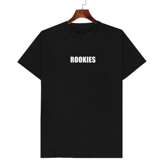 เสื้อยืดคอกลม สีดำ ROOKIES  มีเก็บปลายทาง