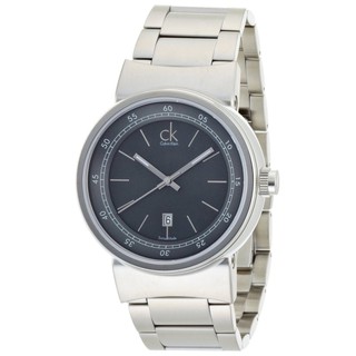 Calvin Klein Celerity Steel Bracelet Charcoal Dial Mens watch K7561117-Black