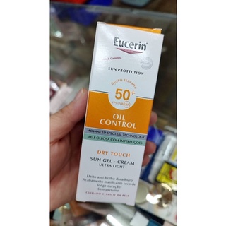 Eucerin Sun Dry Touch Oil Control Face SPF50+ PA+++ 50 ml. เจลครีมกันแดดบำรุงผิวหน้า