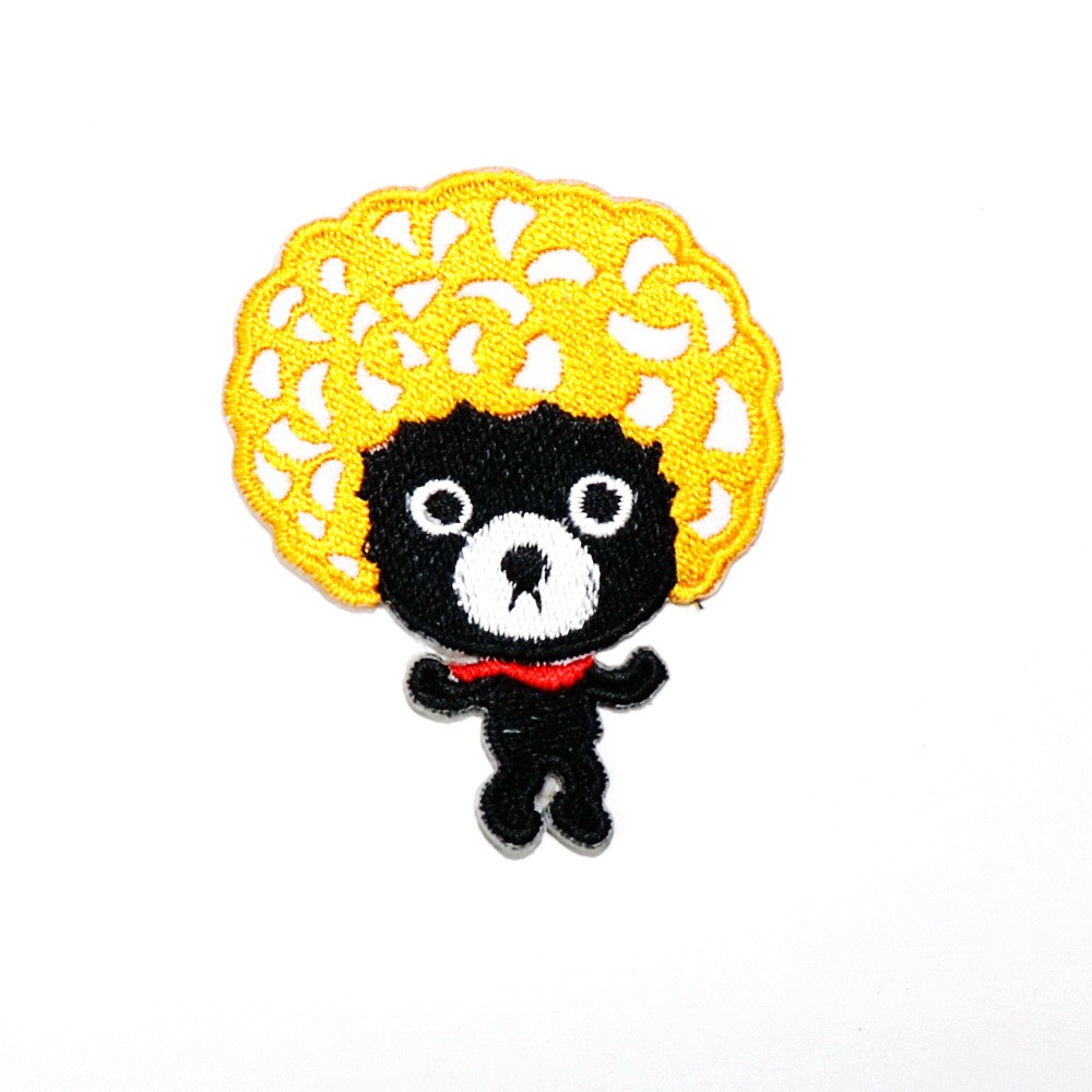 [ ตัวรีดติดเสื้อ ลาย หมี ตลก น่ารัก ] Funny Teddy Bear Patch งานปัก DIY ตัวรีดสัตว์ ตัวรีด เสื้อ กระ