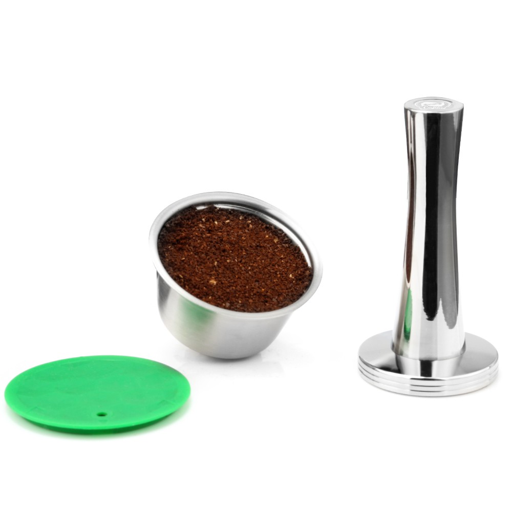 i Cafilas TD  การงัดแงะกาแฟสแตนเลสบรรจุกาแฟเครื่องมือกดกาแฟบดสําหรับ Dolce Gusto,Nespresso,illy