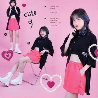 kome.girls กรอกโค้ดลด 45.- 🏷꒰APRKOME45꒱  กระโปรงกางเกง รุ่น Sally Skirt