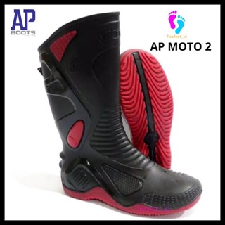 รองเท้าบูท AP MOTO 2 สีดํา ไซซ์ 38-45 รหัส 947