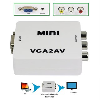 กล่องแปลงสัญญาณภาพ ใช้แปลงสัญญาณภาพจากช่อง VGA TO AV