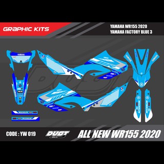 สติ๊กเกอร์วิบาก YAMAHA WR155R 2020 ทั้งคัน Graphic kit สติ๊กเกอร์เคลือบเงา สุดคุ้ม