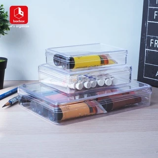 boxbox กล่องพลาสติกใสทรงแบน รุ่น Simple No.290 / 289 / 288 / 287 / 285 / 232 L กล่องอเนกประสงค์ เก็บของ เครื่องประดับ